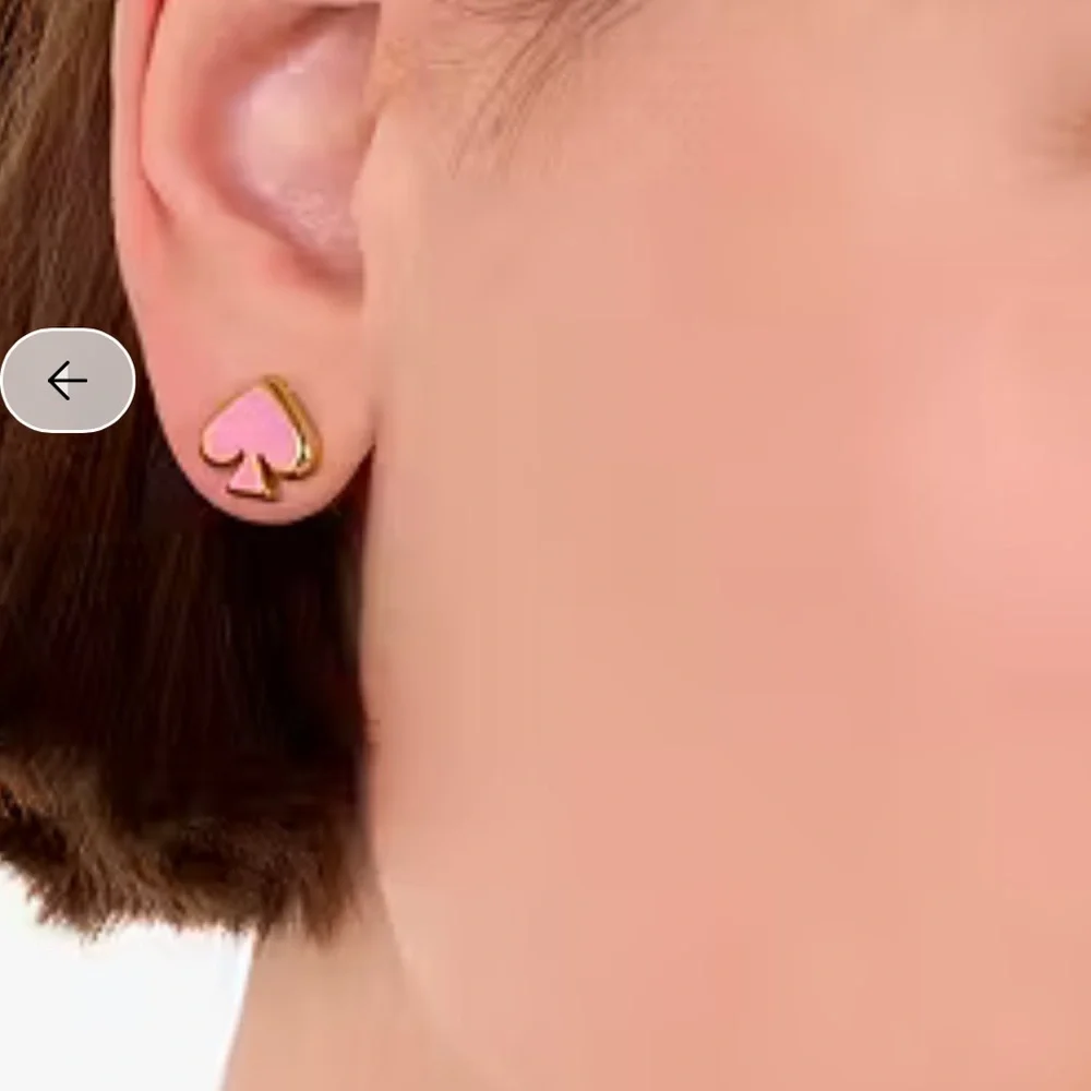 Kate Spade Surf Pink Enamel Stud Earrings NWT - Picture 4 of 5